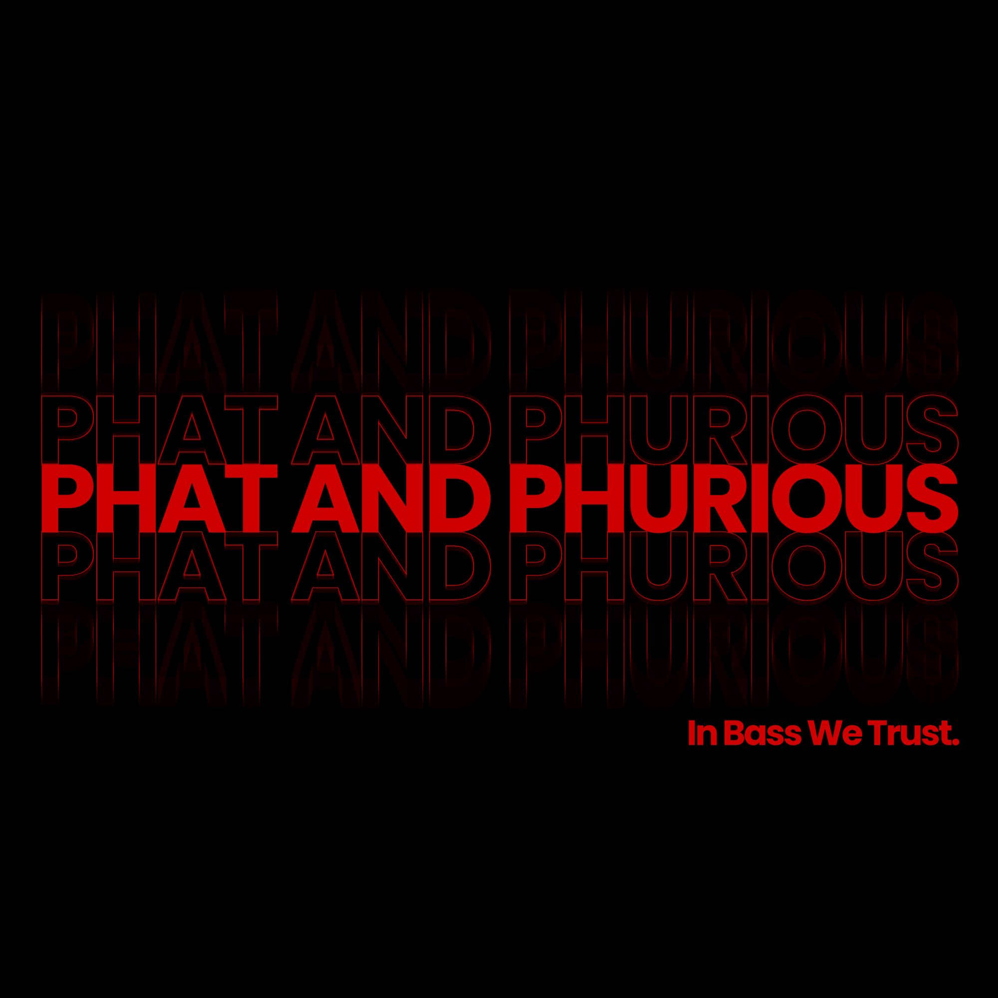 Phat & Phurious FM — logo fond noir